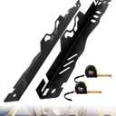 Wheel Alignment Tool Kit 2Pcs, Heavy Duty Toe Alignment Tool Plates with Tape Measures, Car Front End Alignment Tool Companion for Camber Alignment, Fast Accurate DIY Toe Alignment, No assembly, Black