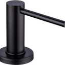 Matte Black Kitchen Sink Soap Dispenser GAPPO Countertop Pump Hand Lotion Built in Bottle Upgrade Stainless Steel Screw (With 17 oz bottle)