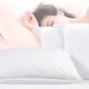 20PCS Disposable Pillow Case,32 x 20 Inches Non-Woven Fabric Disposable Pillowcase,White Disposable Pillow Cases for Travel Hotel Bedroom Home Bedding Supplies