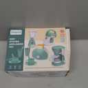 Play Kitchen Toys, Pretend Play Kitchen Appliances Toy Set with Coffee Maker, Mixer, Toaster with Realistic Lights& Sounds, Birthday Gift for Kids Ages 3-5 4-6 6-8 (Green)