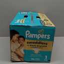 Pampers Swaddlers Diapers, Size 1 (8-14 lbs), 96 Count, Absorbent, Keeps Baby Dry and Comfortable, Skin Safe Disposable Baby Diaper 