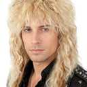 70's 80's Rock Mullet Wig Blonde Curls Halloween Costume Fashion Wigs Fancy Party Accessories Wigs (Golden/10)