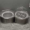 Soaoo 100 Pcs 9'' Plastic Disposable Pie Containers with Hinged Locking Lids Clear Flan Containers with Lids Round Pie Keeper Dessert Containers for Takeout Boxes Food Cake Doughnut Flan Storage