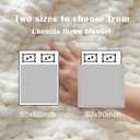 YJLMLY Chunky Knit Throw Blanket,60x80 Inch Heavy 6.8lbs, Hand Knit Chenille Couch Blanket, Soft Cable Knit Gift for Women Mom Wife, Modern Home Decor