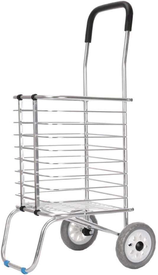 Multifunction Portable Hand Trucks,Trolleyshopping Trolley Aluminum Alloy Antirust Foldable Shopping Cart Trolley Old Man Dual Use, Load 35 Kg, 8 Styles,G