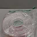 moonoom 20 Ft x 1.6''Wall Decoration Molding Trim,Self-Adhesive 3D Chair Rail Panel Molding, Flexible DIY Wall Trim for Walls Mirror Window Frame and Home Decoration (White)