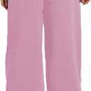 HBQ Wide Leg Sweatpants Women Baggy Barrel Sweat Pants High Waist Drawstring Joggers with Pockets (S)