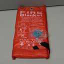 Emergency Fire Blanket for Kitchen, Home, Car, Grilling, Bonfire, 39x39 inches, Fiberglass Fabric with Pull Tapes, Fire Suppresion, Reusable, Fire Extinguisher Blanket, Heat Resistant