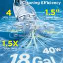 InoKraft Pool Vacuum for Above Ground Pool, Cordless Pool Vacuum for Inground Pools, Rechargeable Handheld Pool Cleaner with 18.5 GPM Suction, 60 Min Runtime, 59” Extendable Pole, 300-Mesh Filter