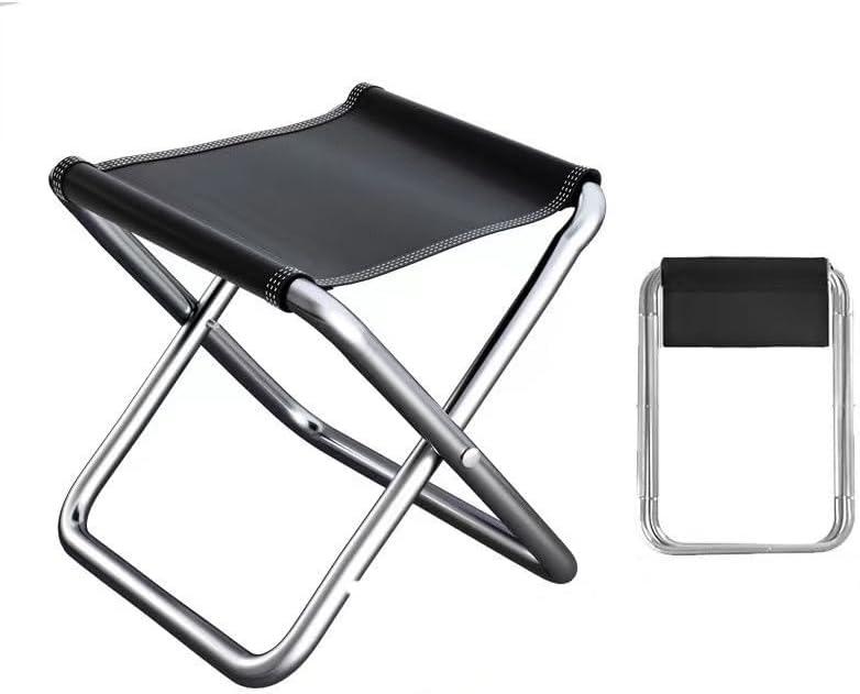 Portable Folding Camping Stool, 300 lbs Capacity, Lightweight 2.6 lbs with Storage Pockets (10 * 10 inches)