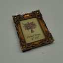 Vintage Picture Frame 4x6 Inch, Antique Ornate Photo Frames with Glass Front, Retro Carving, Tabletop & Wall Hanging, Photo Gallery, Gift Ideas, Gold