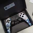 eXtremeRate The Great Wave Touchpad Front Top Shell Compatible with ps5 Controller BDM-010 020 030 040 050, DIY Replacement Shell Custom Touch Pad Cover Compatible with ps5 Controller