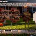 Halloween Decorations, 3 Pack 19" x 16" Yard Signs Stakes Props Outdoor Decor Scary Zombie Vampire Graves Holiday Party Supplies