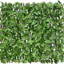 Expandable Fence Privacy Screen for Balcony Patio Outdoor,Decorative Faux Ivy Fencing Panel,Artificial Hedges (Single Sided Leaves)2 (Green)