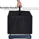 Coffee Maker Cover, Duty Waterproof & Dustproof, Protective Kitchen Appliance Covers ,Nylon,15.7" x 15.4" x15.7" ,Espresso Machine Cover Compatible with Breville , Ninja Espresso Machine (Black)