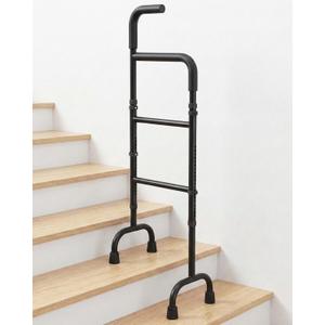 20-Level Adjustable Stair Climbing Assist Cane & Elderly Stair Lift Assist with Anti-Slip Handle & Stabilizing Feet, 300lbs Capacity for Seniors, Standard Steps-Patent Pending
