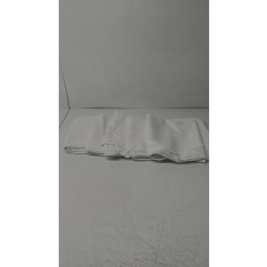 5 Pack 60 x 100 Inch Rectangle White Polyester Tablecloth, Table Cover, Stain and Wrinkle Resistant, Washable for Dining Table, Wedding Reception, Banquet, Party