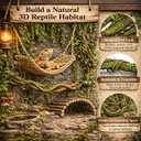 RUNANIA Bearded Dragon Tank Accessories, 10 PCS Reptile Hammock Plants Bridge Jungle Climber Vines for Snakes Bearded Dragon Chameleon Gecko Lizard