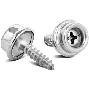 3/8" Boat Canvas Snaps, Marine Grade Boat Cover Snaps Stainless Steel Screws, 3/8" Socket Snap with Stainless Steel 3/8" Screw, 30 PCS
