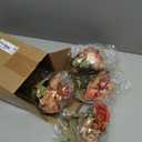 Yunsailing 8 Packs Artificial Peony Flowers Faux Silk Hydrangea Bouquet Vintage Wedding Home Table for Door Decor Reusable Bouquet of Rose Flowers for Valentine Wedding Birthday Party(Dark Orange)