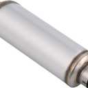 4 Inch Exhaust Muffler, 4" Inlet/Outlet 30" Overall Length Resonator, Stainless Steel Straight Through Design Performance Muffler, 1 PC