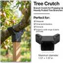 Yungyan 4 Pcs Tree Support, Plastic Fruit Tree Branch Support Device Tree Brace Prevent Them from Breaking for Vineyards Ornamental Gardens Orchards Fits on Standard 1.57 x 1.57 Inch Lumber (Grey)