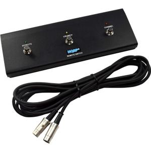 HQRP 3-Button Guitar Amp Footswitch Replacement for Peavey 03582650 Compatible with Peavey 6505+ Head