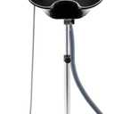 VEVOR Portable Shampoo Bowl, Deep Shampoo Sink with Adjustable Height & Angle, Includes Drain Hose, Shower Head, Lightweight Hair Wash Basin for Barber Salon Spa Center & Home Use, Black