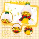 Rubber Duck Car Ornaments Yellow Ducks Car Dashboard Decorations for Christmas Decor and Home Decorations with Mini Hat Scarf and Sunglasses (B15)
