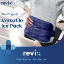 REVIX Ice Pack for Injuries Reusable Gel for Lower Back, Cold Packs for Back Shoulder, Elbow, Hip, Leg, Wrap Around Entire Knee, Soft Cold Compress,16 9" Navy