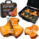 THORVALD PVC Pipe Reamer TriForce - 7 Sizes with Tungsten Carbide Blades - Video Tutorial + User Guide - 3 Blades PVC Fitting Saver for Plumbing - Tool Sizes: 1/2" ; 3/4 ; 1 ; 1-1/2 ; 2 ; 3 ; 4