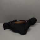 Lukovee Pet Sling, Hand Free Dog Sling Carrier Adjustable Padded Strap Tote Bag Breathable Cotton Shoulder Bag Front Pocket Safety Belt Carrying Small Dog Cat Puppy Machine Washable (Black, S)