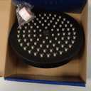 Pressure Shower Head - Anti-Clogging Silicone Nozzles - 2.5 GPM Removable Restrictor - Easy to Clean Adjustable Replacement - easy to install with Plumbers Tape - 6 inch - Matte Black Finish