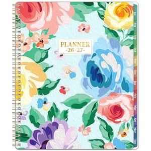 2026-2027 Planner - From JUL 2026 to JUN 2027, 9" x 11", Weekly and Monthly Calendar 26-27, Academic Planner 2026-2027 with Colorful Monthly Tabs, Inner Pocket, Twin-Wire Binding