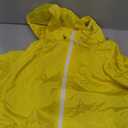 Avoogue Womens Waterproof Raincoat Lightweight Breathable Rain Jacket Hooded Rain Coat Outdoor Active Windbreaker with Pocket (Yellow, L)
