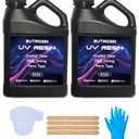 ButiResin 1000g UV Resin, UV Resin Clear - Fast Curing, Crystal Clear, Odourless, Low Viscosity & Hard Type, UV Resin Kit for DIY Jewelry Making, Casting, and Coating Crafts