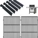 66095 Grill Grates & 66032 Flavorizer Bars for Weber GS4 Genesis II/LX 300 Series, Grill Parts for Genesis II S-310,E-330,E-310,S-320,S-335,E-345,SE-310, Cast Iron Grids for Weber 66795, 66802