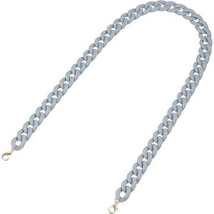 uxcell Acrylic Purse Strap, 35.4 Inch Matte Bag Chain Shoulder Purse Clutches Strap Replacement Bag Chain with Buckle for Handbag, Shoulder Bag Crossbody, Gray