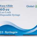 Global Medical Products 60cc Luer Lock Syringes ONLY - Box of 25