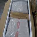 ManyStars P64MX 5-Piece Set,Round Dining Table with Special-Shaped Legs and 4 Upholstered Chairs for Kitchen,Breakfast Nook,Living Room(Antique Blue)