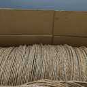 Kochorie Set of 120 Round Woven Placemats 13.8 Inches Bulrush Placemats Natural Hand-Woven Boho Rattan Placemat Wicker Table Mats Farmhouse Weave Place Mats for Home Dining
