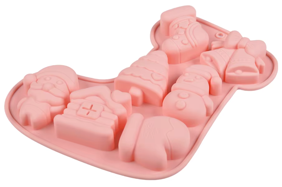 BPA Free 6-Cavity Christmas Present Moldes De Silicona Para Chocolate Bar Silicone Mould Silicone Baking Candy Moldб 2 Зшусуі