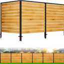 No Dig Wooden Privacy Fence Screen, Outdoor Air Conditioner Fences