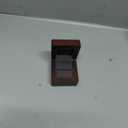 Jewelry Engagement Proposal Ring Box, Solid Wood Single Ring Box for Proposal, Wedding(Grey)