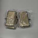 Zhengmy Christmas Stocking Holders for Mantle Weighted Stocking Holder Fireplace Hangers for Xmas Holiday Party Decoration(Stainless Steel,Bronze,2 Pcs)