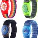 Kids Wristband for AirTag, Adjustable Nylon Watch Band Tracker Case, Breathable, Waterproof, GPS Trackers Case Cover, Anti Lost watchband for Toddler Child (red/Green/Black/Blue)