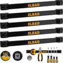 ELEAD 6-Piece 12" Magnetic Tool Holder Storage Organizer - Wall Mount Rack Garage Organization Power Magnet Hanger Workbench Board Slatwall Van Organizers Mounted Hanging Strip