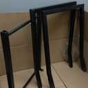 Minicloss 34 Inch Firewood Rack Outdoor Indoor, 2.7ft Wood Storage Rack Stand, Heavy Duty Fire Wood Holder for FireplaceBlack