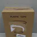 Goodluck 200PCS 12oz Clear Plastic Cups for Party, Disposable Clear Cups, Cocktail Glasses for Wedding, Thanksgiving, Christmas, Parties