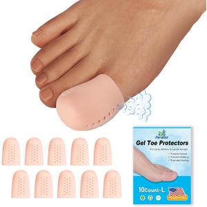 Big Toe Protectors, (10PCS) Breathable Toe Cap, Gel Toe Sleeves, Toe Cover Great for Corn, Calluses, Hammer Toe, Toenails Loss(Aloe Vera Extract Infused Gel Materials)